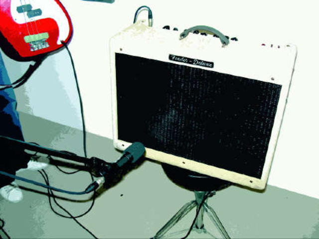Recording electric guitar Try raising your amp off the ground to see what effect it has on your sound.